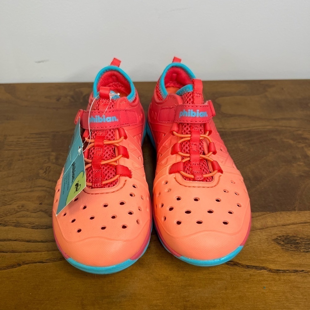 Stride Rite Kids Size 12 Orange Red Blue Play Shoes Water Shoes - Picture 2 of 11